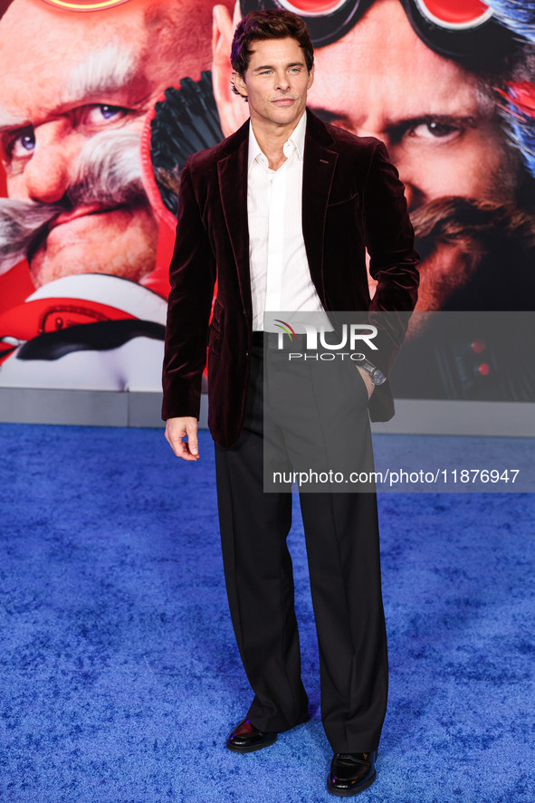 James Marsden arrives at the Los Angeles Premiere Of Paramount Pictures' 'Sonic The Hedgehog 3' held at the TCL Chinese Theatre IMAX on Dece...