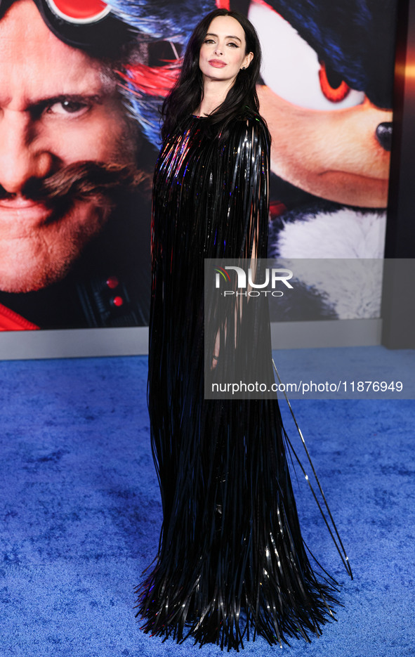 Krysten Ritter arrives at the Los Angeles Premiere Of Paramount Pictures' 'Sonic The Hedgehog 3' held at the TCL Chinese Theatre IMAX on Dec...