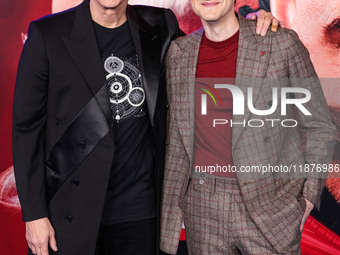 Jim Carrey and Ben Schwartz arrive at the Los Angeles Premiere Of Paramount Pictures' 'Sonic The Hedgehog 3' held at the TCL Chinese Theatre...