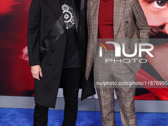 Jim Carrey and Ben Schwartz arrive at the Los Angeles Premiere Of Paramount Pictures' 'Sonic The Hedgehog 3' held at the TCL Chinese Theatre...