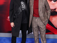 Jim Carrey and Ben Schwartz arrive at the Los Angeles Premiere Of Paramount Pictures' 'Sonic The Hedgehog 3' held at the TCL Chinese Theatre...