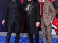 Keanu Reeves, Jim Carrey and Ben Schwartz arrive at the Los Angeles Premiere Of Paramount Pictures' 'Sonic The Hedgehog 3' held at the TCL C...