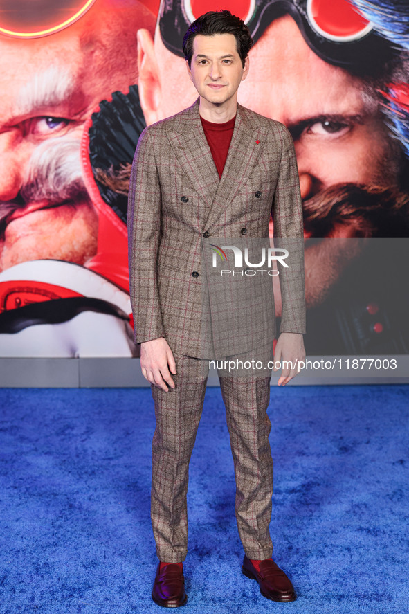 Ben Schwartz arrives at the Los Angeles Premiere Of Paramount Pictures' 'Sonic The Hedgehog 3' held at the TCL Chinese Theatre IMAX on Decem...