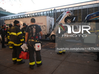 An MTA New York City bus crashes into multiple vehicles on Flushing Avenue and Nostrand Avenue around 2:30 PM in the Bedford-Stuyvesant sect...