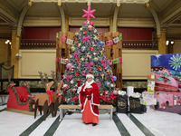 Mrs. Claus Service is inside the Mexican Postal Service at the Postal Palace in the Zocalo of Mexico City, Mexico, on December 17, 2024, whe...