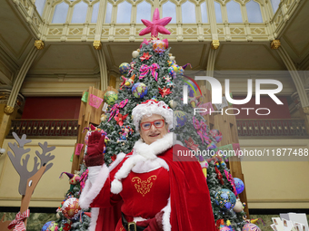 Mrs. Claus Service is inside the Mexican Postal Service at the Postal Palace in the Zocalo of Mexico City, Mexico, on December 17, 2024, whe...