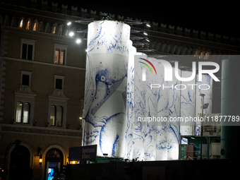 The artistic project ''Murales Contemporary Art in the Metro'' takes place at the Metro C construction site in Piazza Venezia with the unvei...