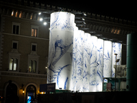 The artistic project ''Murales Contemporary Art in the Metro'' takes place at the Metro C construction site in Piazza Venezia with the unvei...