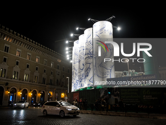 The artistic project ''Murales Contemporary Art in the Metro'' takes place at the Metro C construction site in Piazza Venezia with the unvei...