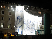 The artistic project ''Murales Contemporary Art in the Metro'' takes place at the Metro C construction site in Piazza Venezia with the unvei...