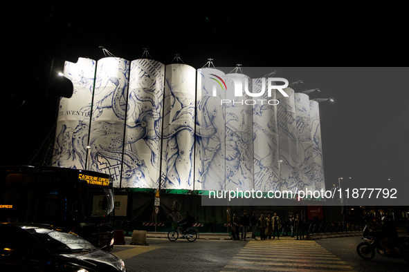 The artistic project ''Murales Contemporary Art in the Metro'' takes place at the Metro C construction site in Piazza Venezia with the unvei...