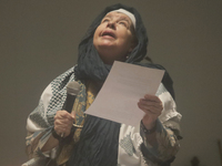 Members of the Nur Ashki Jerrahi Sufi Community and Tekke in Mexico City, Mexico, on December 17, 2024, pay tribute through a ritual to the...