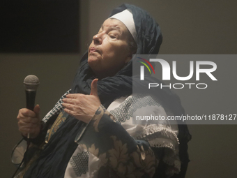 Members of the Nur Ashki Jerrahi Sufi Community and Tekke in Mexico City, Mexico, on December 17, 2024, pay tribute through a ritual to the...