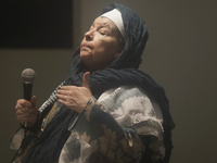 Members of the Nur Ashki Jerrahi Sufi Community and Tekke in Mexico City, Mexico, on December 17, 2024, pay tribute through a ritual to the...