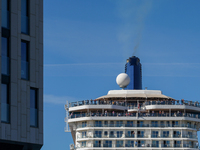 In Oslo, Norway, on May 11, 2024, the Celebrity Silhouette cruise ship stands at Tjuvholmen (