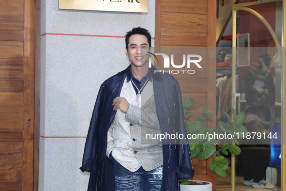 Taiwanese actor Cash Chuang attends the opening event of a department store in Taipei, China, on December 18, 2024. 