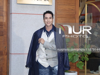 Taiwanese actor Cash Chuang attends the opening event of a department store in Taipei, China, on December 18, 2024. (