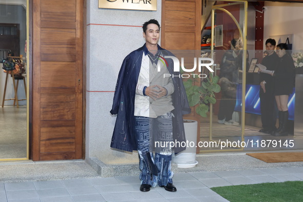 Taiwanese actor Cash Chuang attends the opening event of a department store in Taipei, China, on December 18, 2024. 