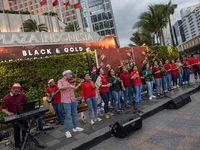 The choir group of the DKI Jakarta Provincial Government performs during the Christmas Carol to celebrate the upcoming Christmas in Jakarta,...