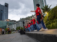 The choir group of the DKI Jakarta Provincial Government performs during the Christmas Carol to celebrate the upcoming Christmas in Jakarta,...