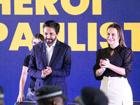 The mayor of Sao Paulo, Ricardo Nunes, participates in the presentation of the ''Medalha Heroi Paulistano'' at Praca das Artes in Sao Paulo,...