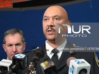 Police hold a news conference at the Public Safety Building to discuss the latest information in the mass shooting investigation outside of...