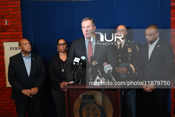 Police hold a news conference at the Public Safety Building to discuss the latest information in the mass shooting investigation outside of...