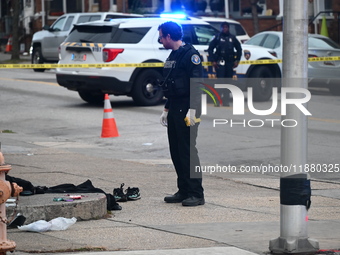 A 31-year-old man dies after being shot multiple times outside of M & P Grocery in Baltimore, Maryland, United States, on December 18, 2024....