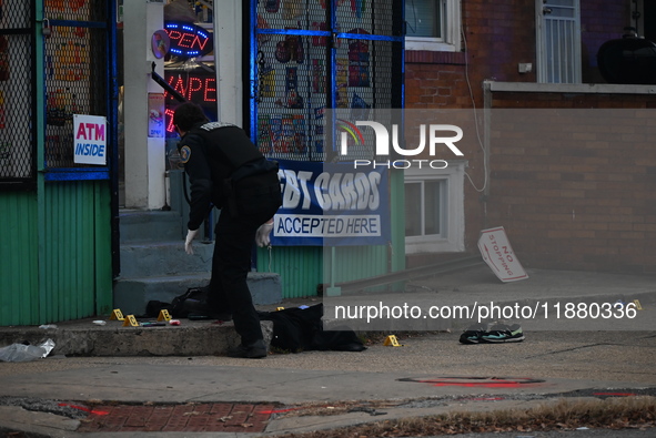 A 31-year-old man dies after being shot multiple times outside of M & P Grocery in Baltimore, Maryland, United States, on December 18, 2024....