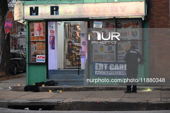 A 31-year-old man dies after being shot multiple times outside of M & P Grocery in Baltimore, Maryland, United States, on December 18, 2024....