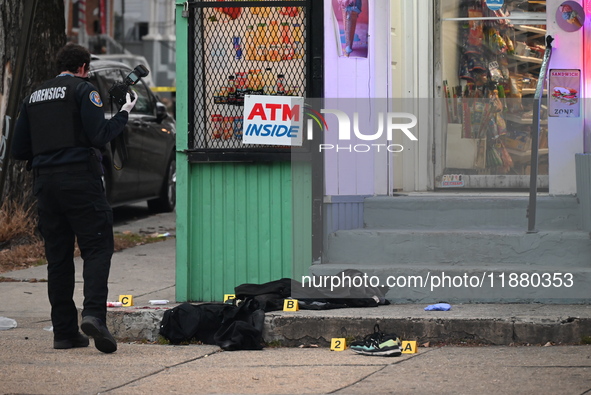 A 31-year-old man dies after being shot multiple times outside of M & P Grocery in Baltimore, Maryland, United States, on December 18, 2024....