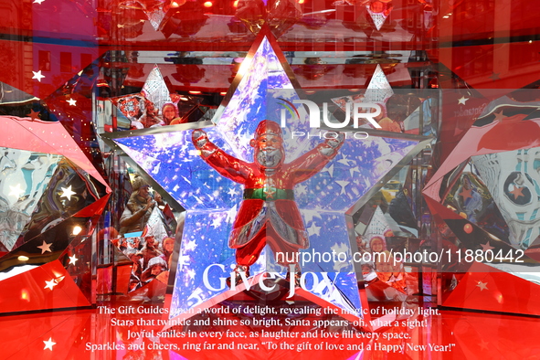 The store windows of Macy's department store in New York, N.Y., on December 17, 2024. 