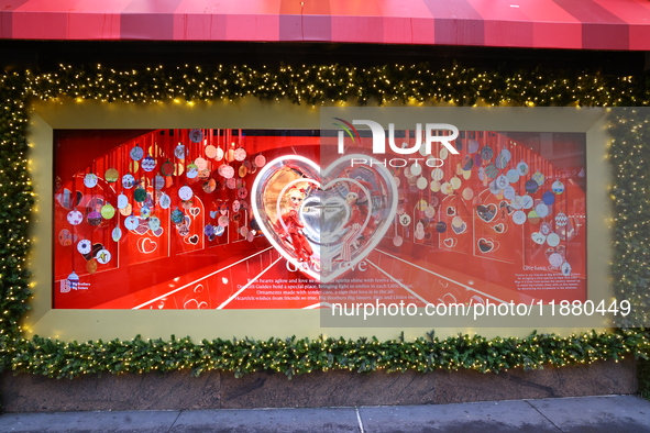 The store windows of Macy's department store in New York, N.Y., on December 17, 2024. 