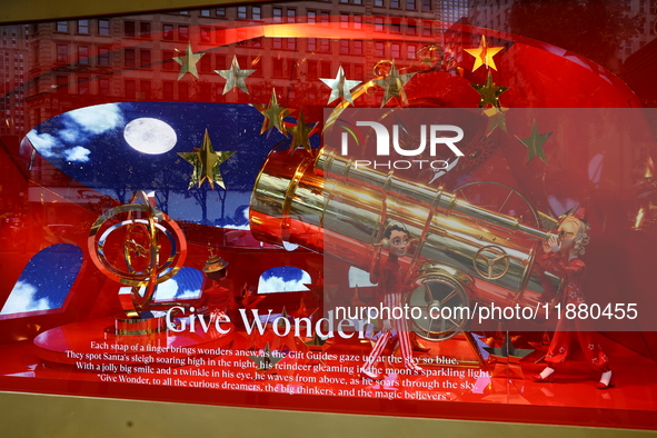 The store windows of Macy's department store in New York, N.Y., on December 17, 2024. 