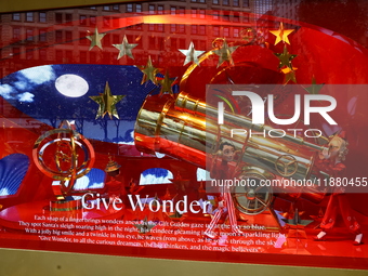 The store windows of Macy's department store in New York, N.Y., on December 17, 2024. (