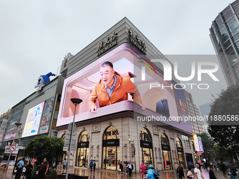 The newly opened Youngor Clothing Mall is on Nanjing Road pedestrian street in Shanghai, China, on October 15, 2024. (