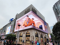 The newly opened Youngor Clothing Mall is on Nanjing Road pedestrian street in Shanghai, China, on October 15, 2024. (