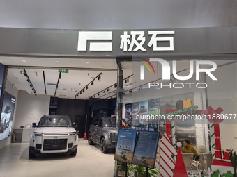 ROX new energy vehicles are displayed at Jinyuan Shopping Center, Beijing's largest shopping and leisure complex, in Beijing, China, on Dece...