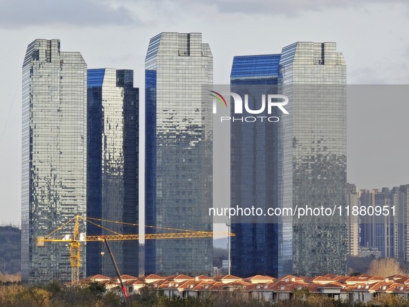 A real estate project under construction is seen in Yantai, Shandong province, China, on December 15, 2024. 