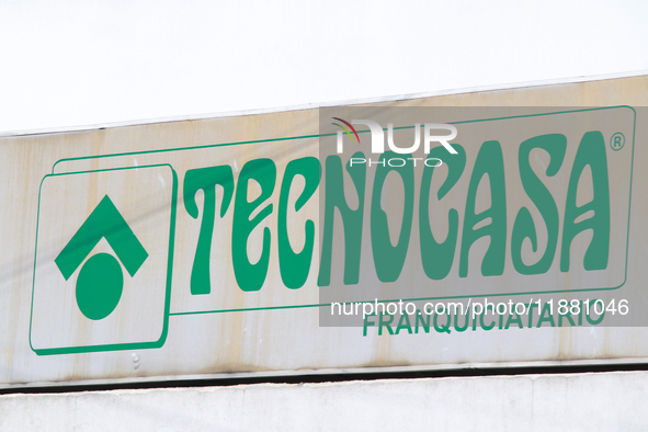 The logo of the international real estate and financial brokerage franchise Tecnocasa, which offers real estate purchase, sale, and rental s...