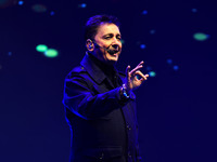 Indian singer Sukhwinder Singh performs during the concert 'EK Shaam Jaipur Ke Naam' organized by JMC Greater at Albert Hall Museum in Jaipu...