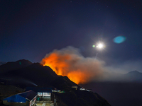 Lack of awareness continues to allow fires to devour forests across the slopes of the Mardi Mountains in Kaski, Nepal, on December 16, 2024....