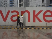 A newly built Vanke commercial housing complex is seen in Hangzhou, Zhejiang province, China, on December 19, 2024. (