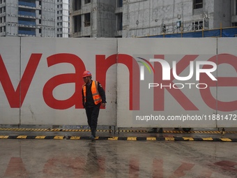 A newly built Vanke commercial housing complex is seen in Hangzhou, Zhejiang province, China, on December 19, 2024. (