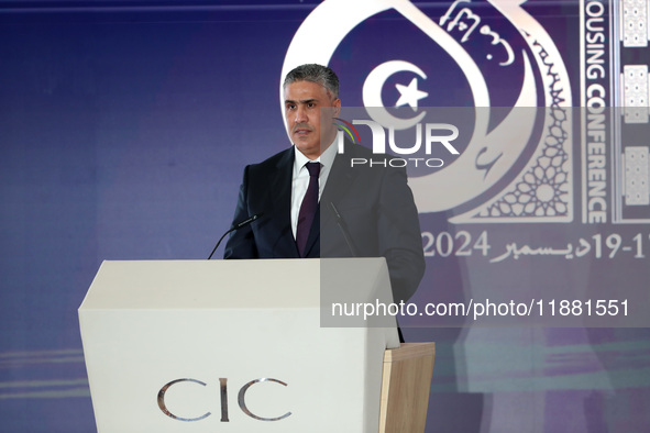 Algerian Minister of Housing Mohamed Tarek Belaribi participates in the 8th Arab Housing Congress under the theme ''Urban Planning and Susta...