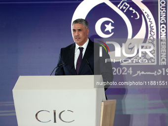 Algerian Minister of Housing Mohamed Tarek Belaribi participates in the 8th Arab Housing Congress under the theme ''Urban Planning and Susta...