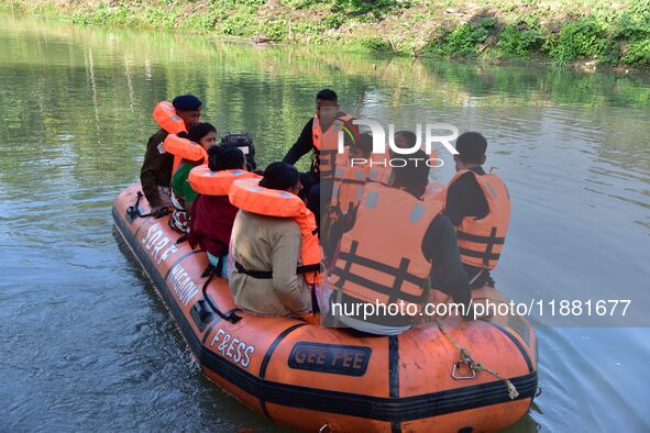 Team members of the District Disaster Management Authority (DDMA), Nagaon, and the National Disaster Management Authority (NDMA) take part i...