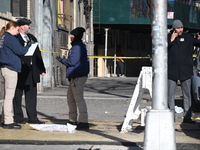 An unidentified man is shot and killed in the Mount Hope section of Bronx, New York, United States, on December 19, 2024. On Thursday mornin...