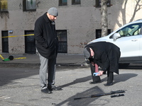 An unidentified man is shot and killed in the Mount Hope section of Bronx, New York, United States, on December 19, 2024. On Thursday mornin...