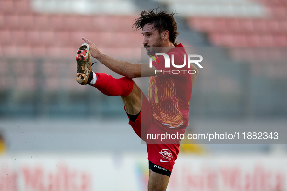 Agustin Sandona of Birkirkara plays during the Malta 360 Sports Premier League soccer match between Birkirkara and Hibernians at the Nationa...